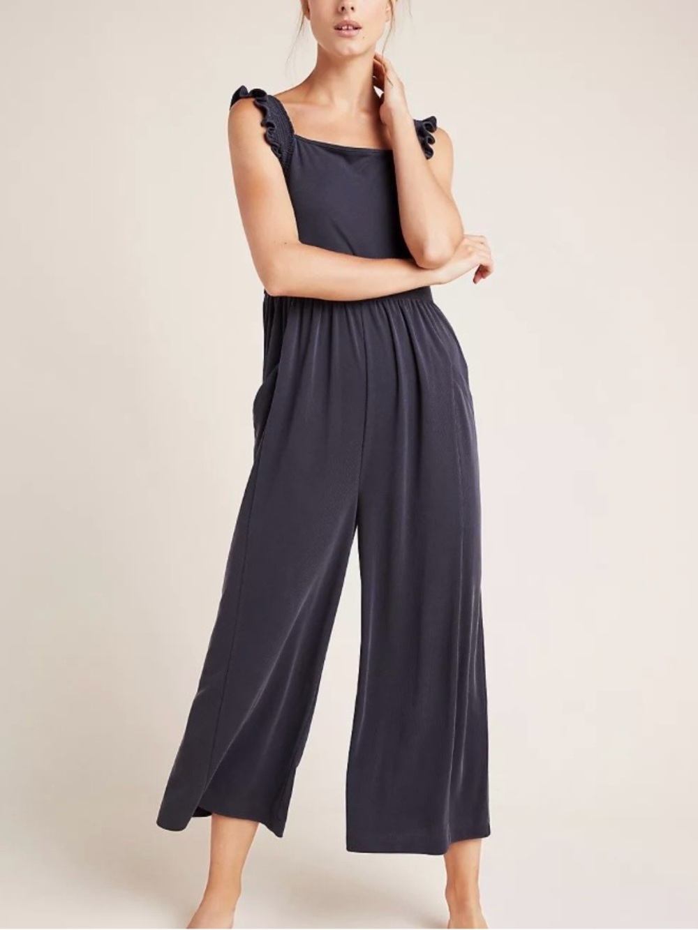 Anthropologie Saturday Sunday Billie Ribbed Jumpsuit
